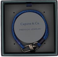 Caputo & Co. Diamond Stitch Nylon Cord Bracelet