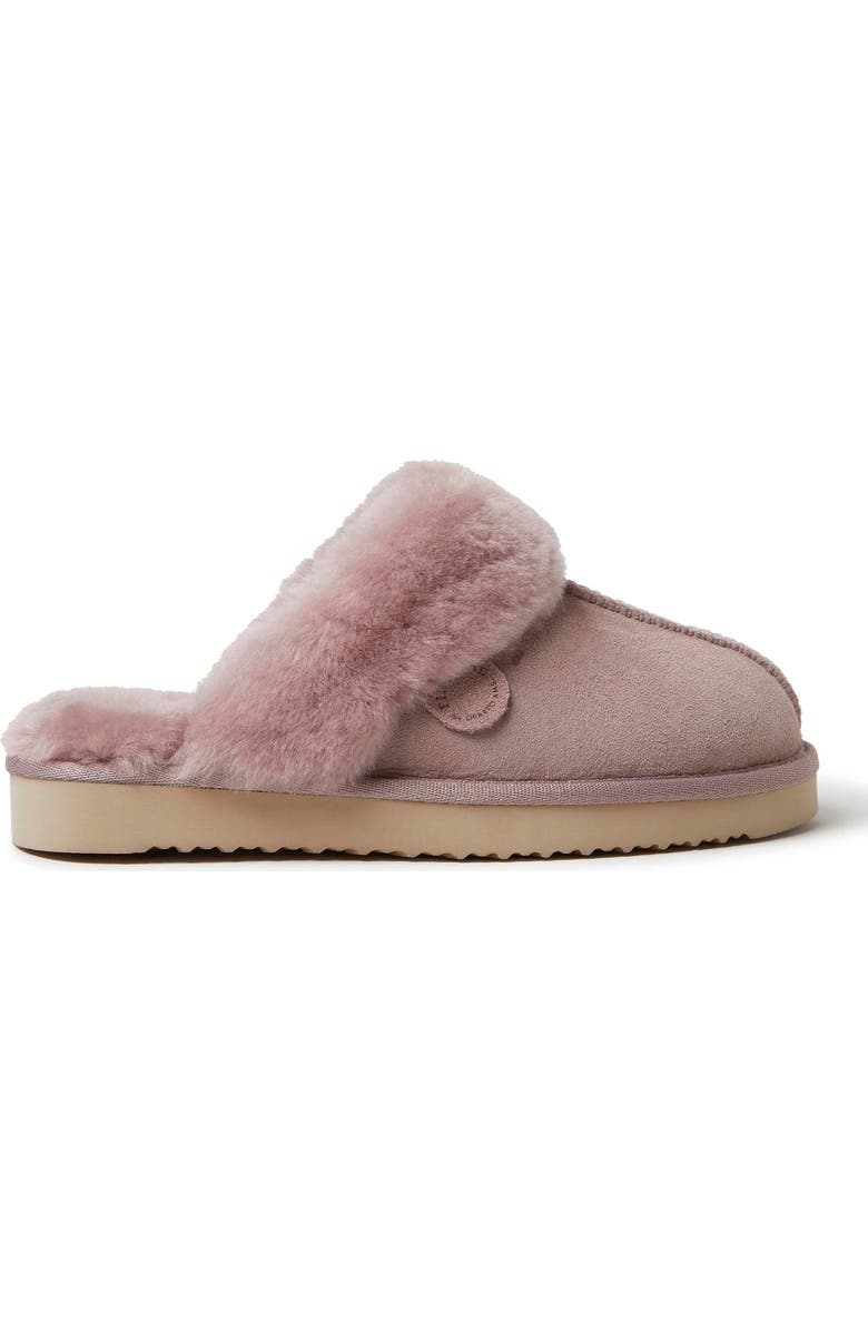 DEARFOAMS Fireside Sydney Genuine Shearling Scuff Slipper, Alternate, color, Driftwood