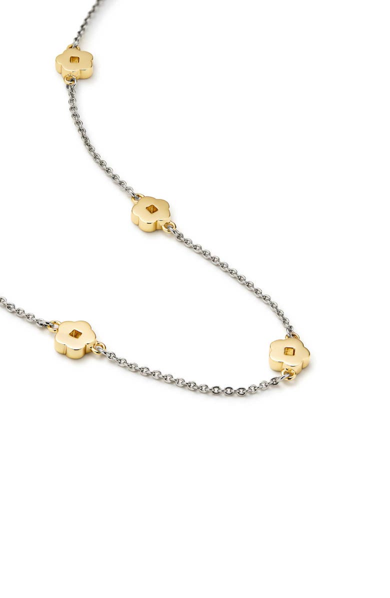 Ana Luisa Flower Necklace - Rowena Necklace Two Tone, Alternate, color, Two Tone