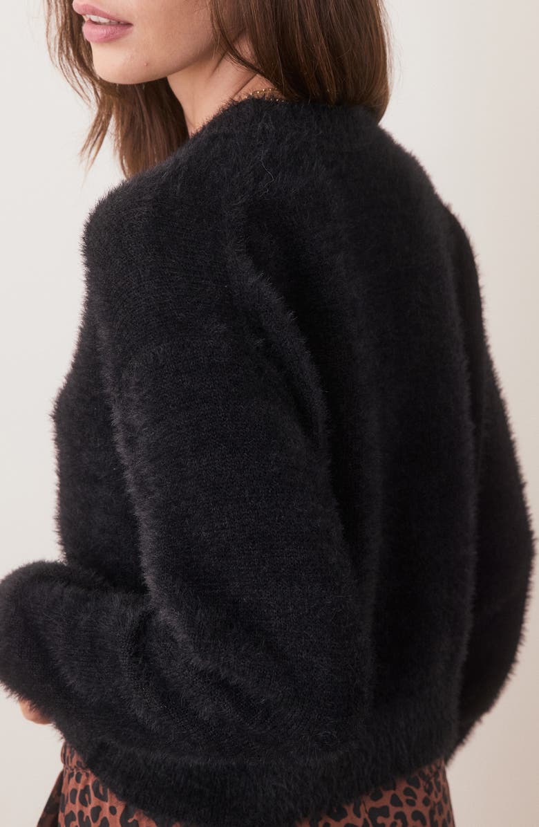 Marine Layer Teddy Eyelash Crop Sweater, Alternate, color,