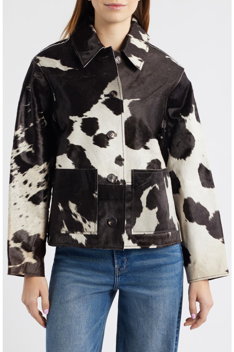 Haisley Genuine Calf Hair Jacket, Alternate, color, COWGIRL