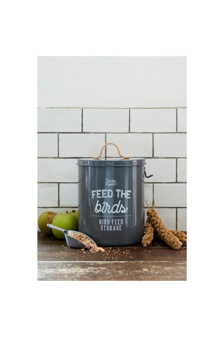 Feed the Birds Tin, Alternate, color, Charcoal
