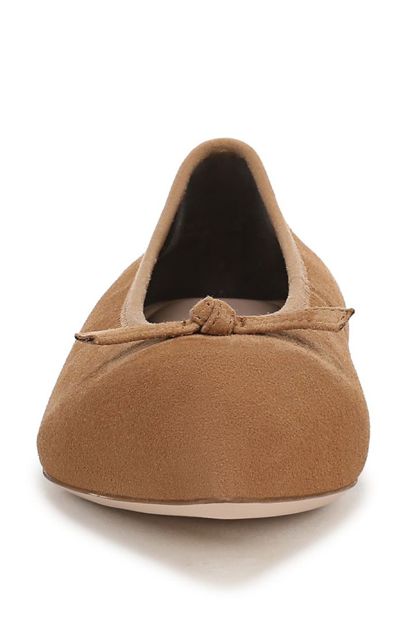 Leah Pointed Toe Flat, Alternate, color, BROWN SUGAR