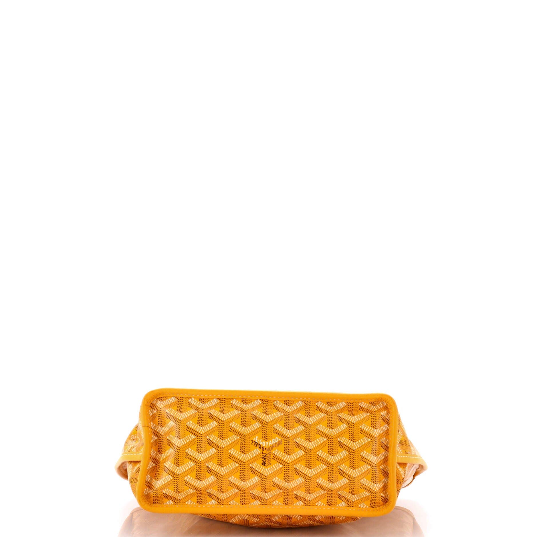 Pre-Owned Goyard Anjou Reversible Tote Coated Canvas Mini, Alternate, color, Yellow