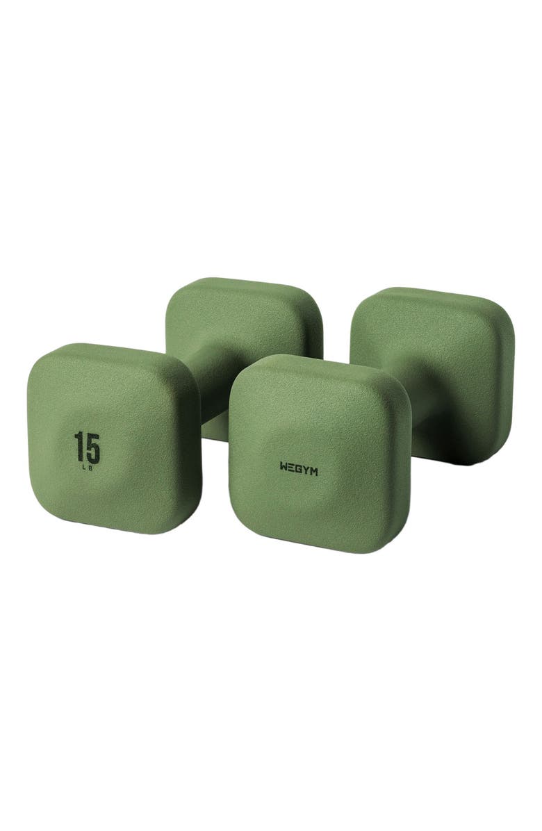 WeGym SafeGrip Dumbbells, Main, color, Forest