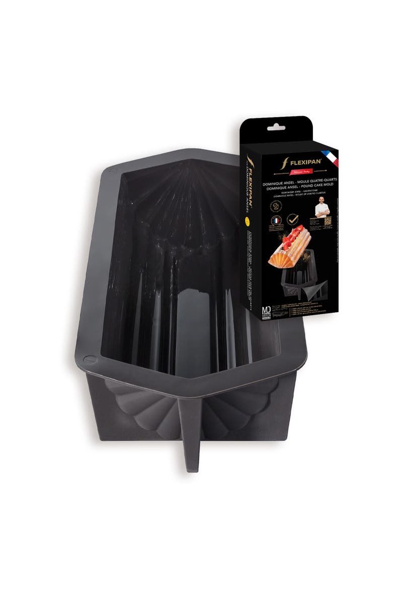 Flexipan Pound Cake Premium Silicone Baking Pan, Main, color, Black