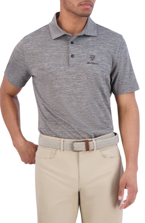Yarn Dye Heathered Jersey Golf Polo
