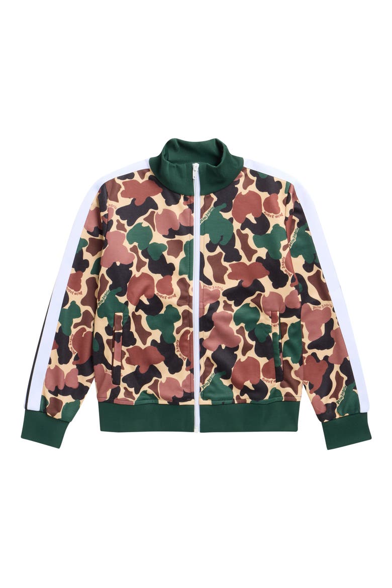 Kids' Camo Track Top, Main, color, MILITARY BEIGE