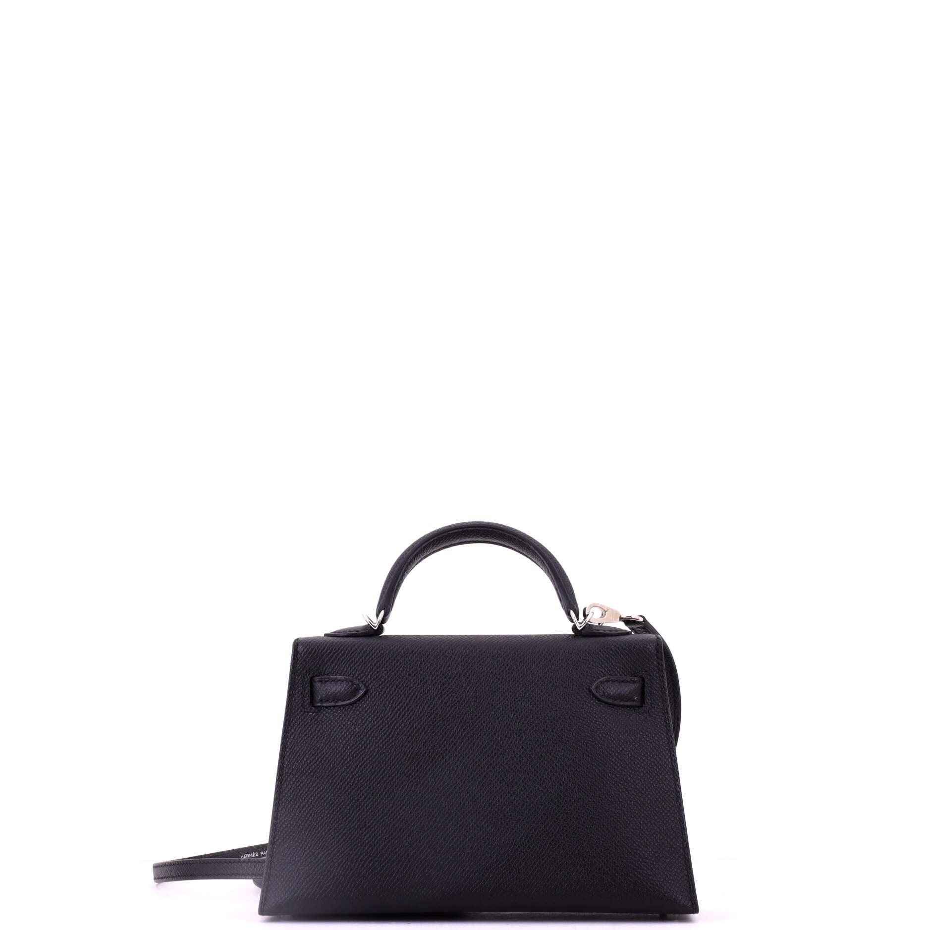 Kelly Mini II Bag Black Epsom with Palladium Hardware 20, Alternate, color, Black