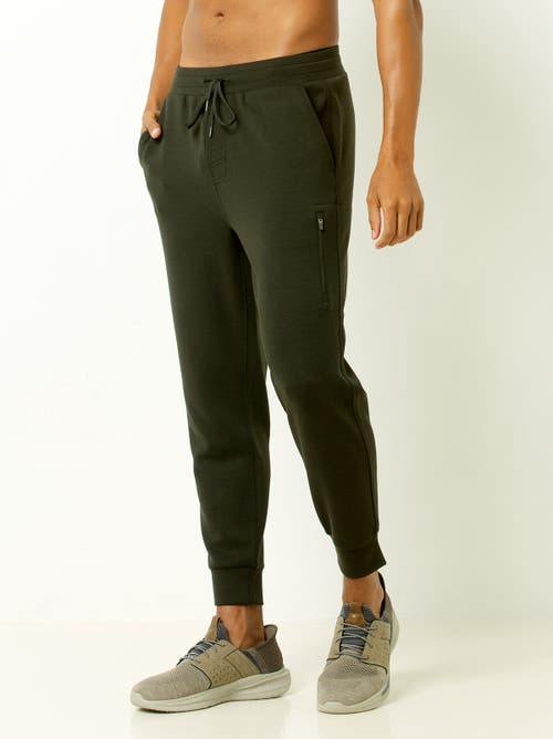 Single Stitch Classic Drawstring Jogger In Green