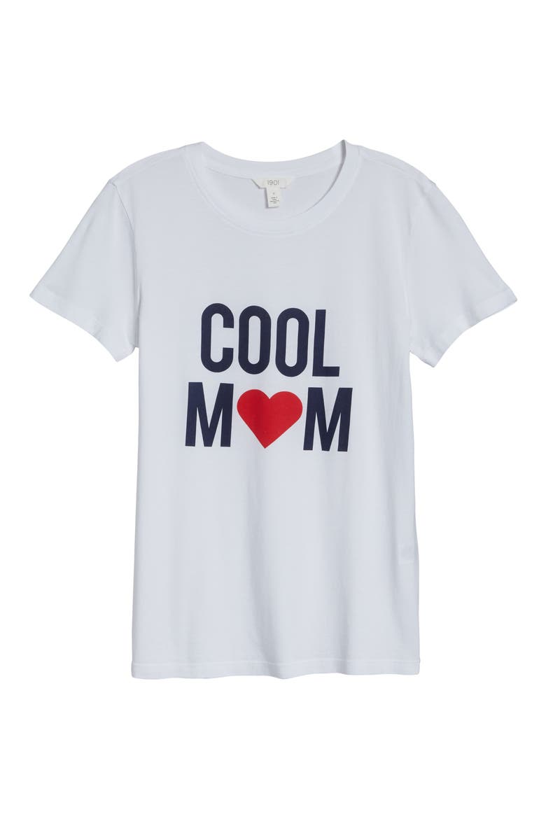 Cool Mom Graphic Tee, Alternate, color, WHITE- NAVY