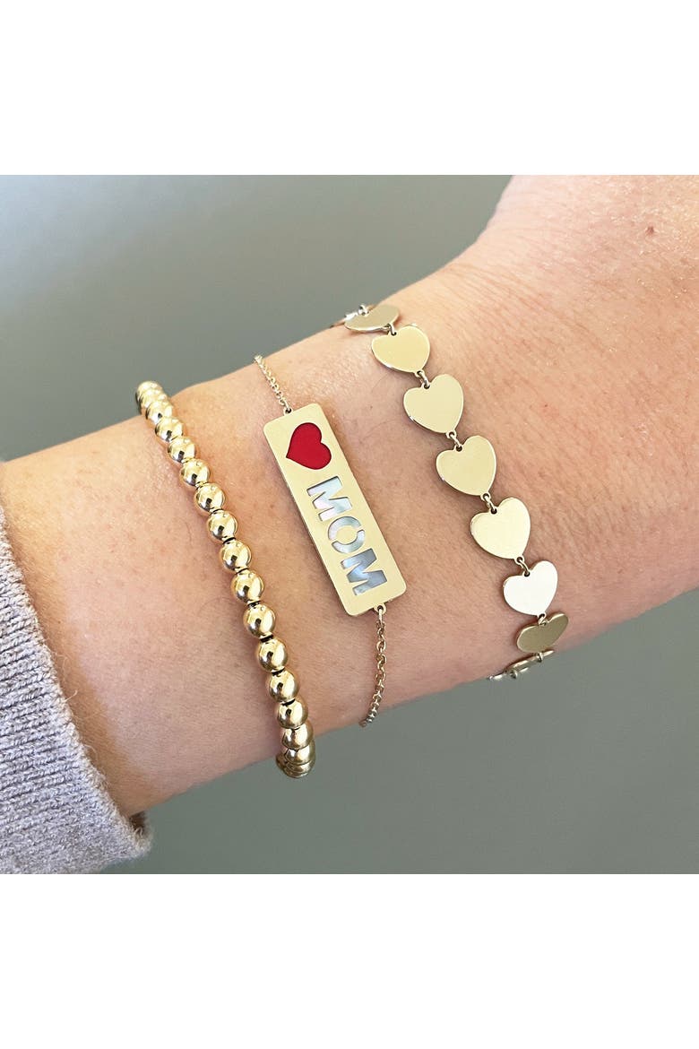 Small Gold Ball Bead Bracelet, Alternate, color, Yellow Gold