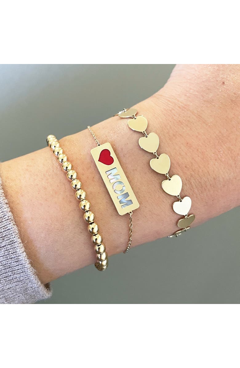 The Lovery Fine Jewelry Small Gold Ball Bead Bracelet, Alternate, color, Yellow Gold