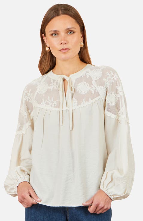 Lace Relaxed Boho Shirt