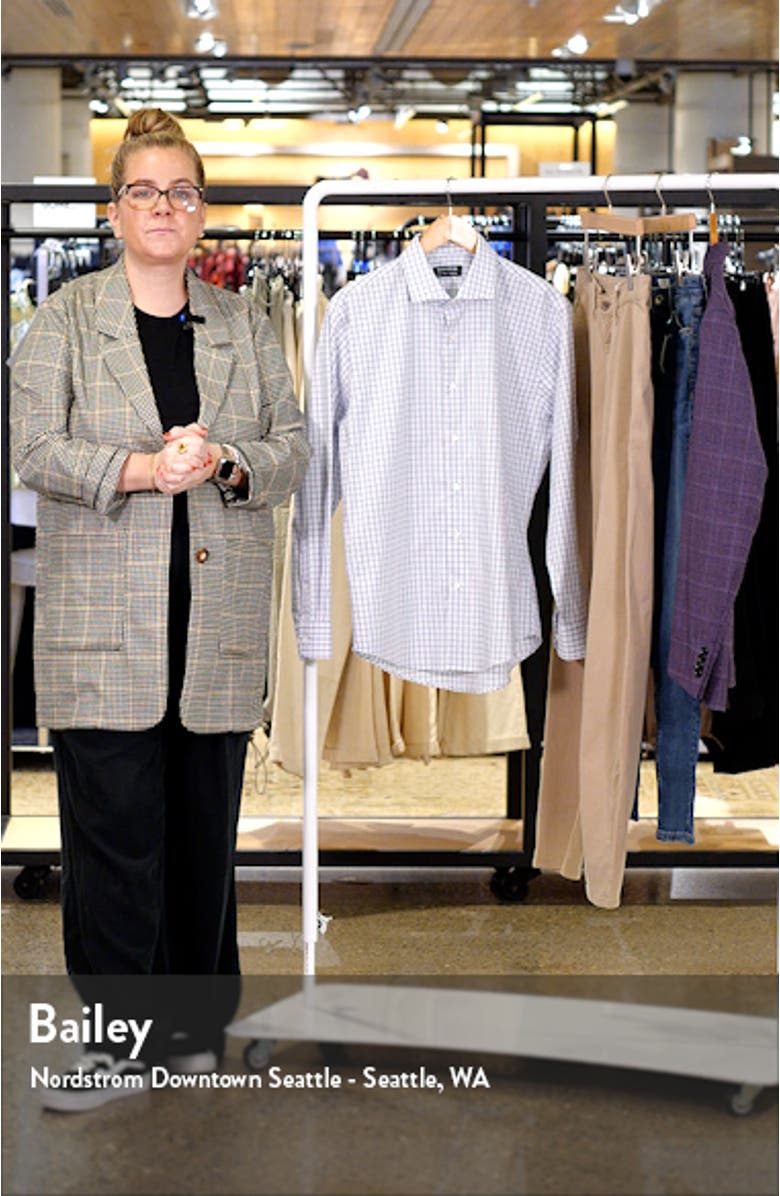 Trim Fit Easy Care Plaid Dress Shirt, sales video thumbnail