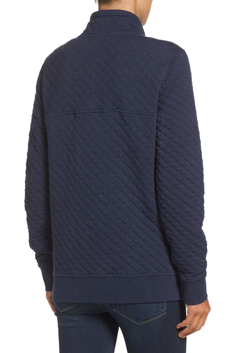 Snap-T® Quilted Pullover, Alternate, color, NAVY BLUE