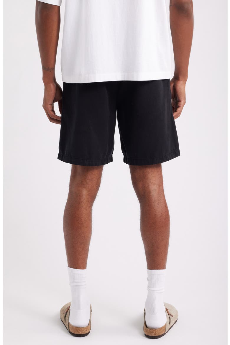 Elastic Waist Shorts, Alternate, color, JET BLACK