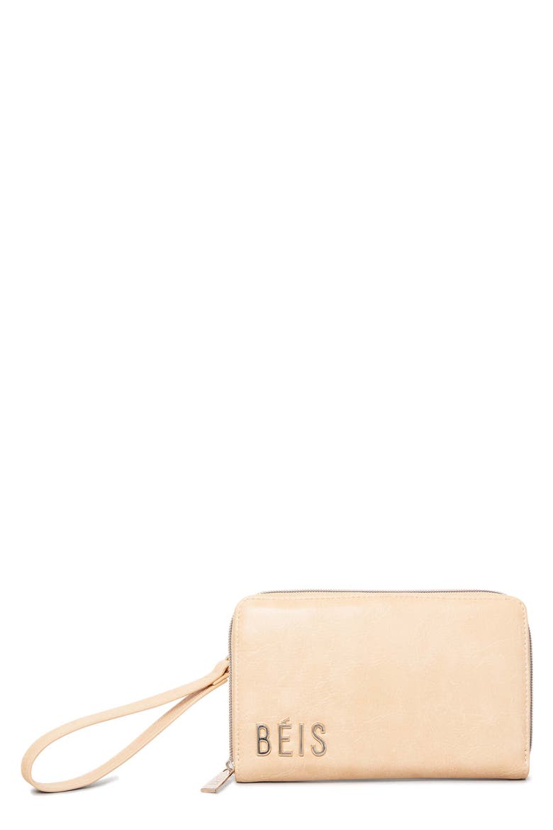 The Travel Wallet, Main, color, BEIGE