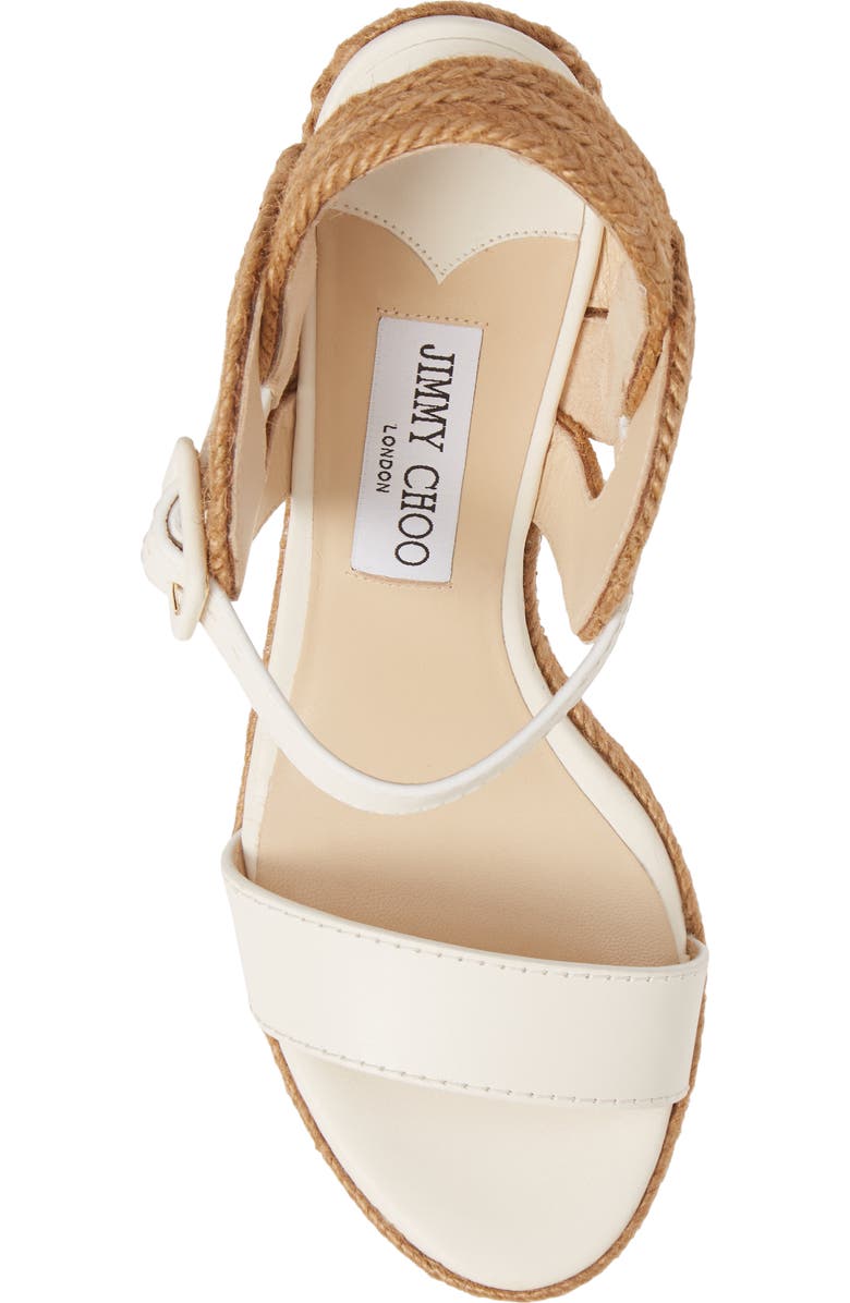 Jimmy Choo Delphi Braided Wedge Sandal, Alternate, color,