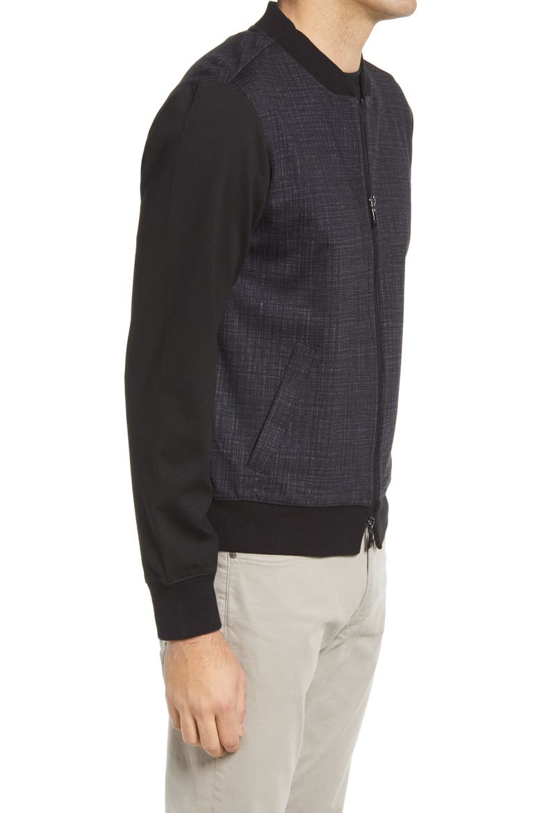 Stelvio Bomber Jacket, Alternate, color, BLACK