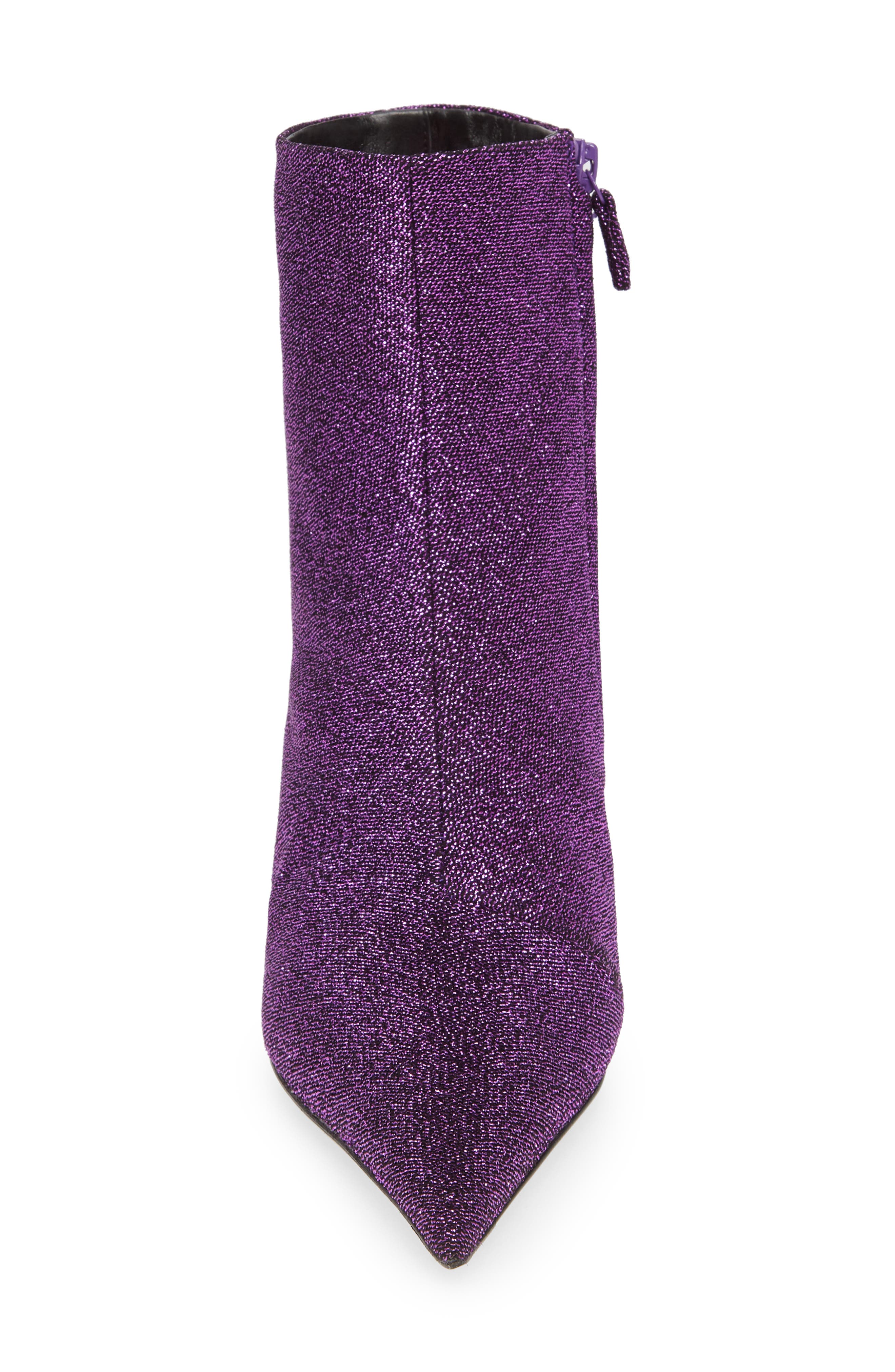 Balenciaga Knife Metallic Pointed Toe Bootie, Alternate, color, 