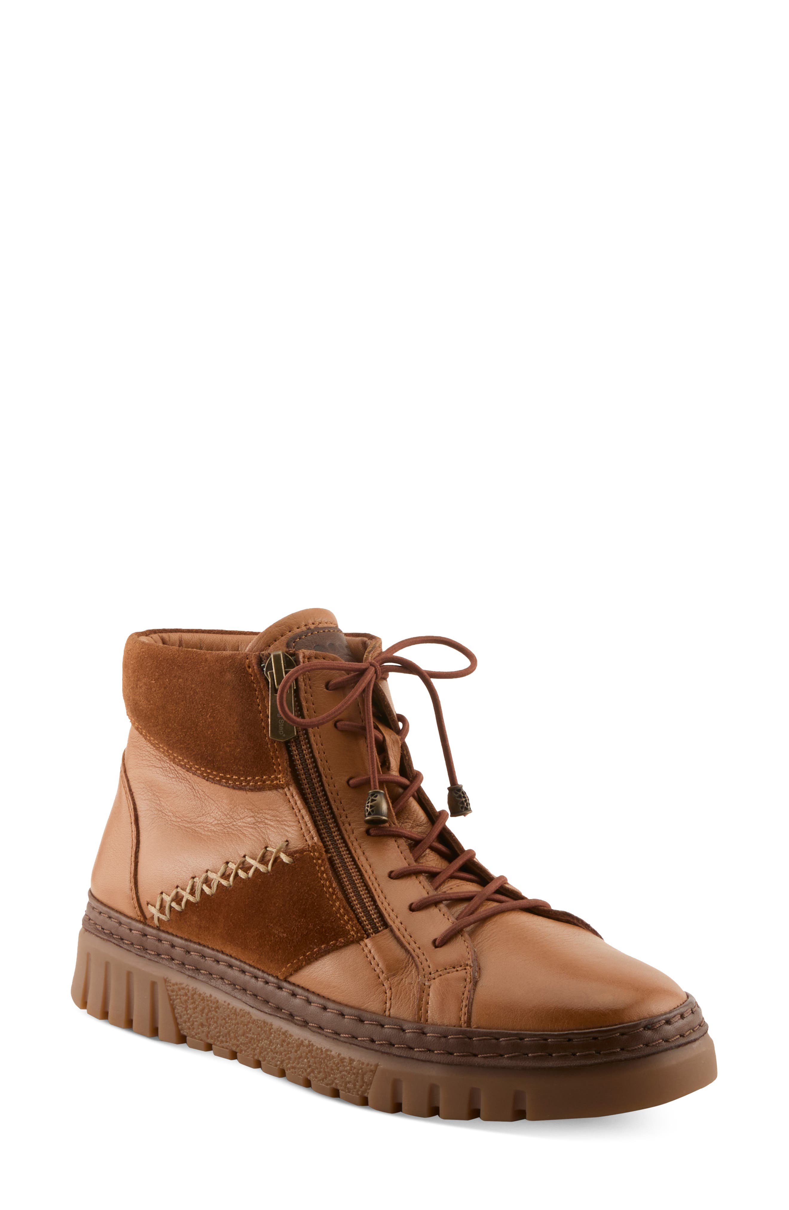 Mixmod High Top Sneaker, Main, color, CAMEL MULTI