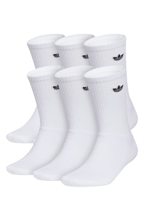 6-Pack Trefoil Performance Crew Socks