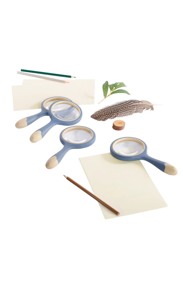 Kaplan Early Learning Company All-Weather Magnifying Glass - Set of 4, Alternate, color, Blue
