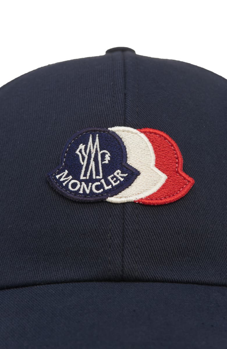Moncler Logo Patch Adjustable Baseball Cap, Alternate, color, Obsidian Blue