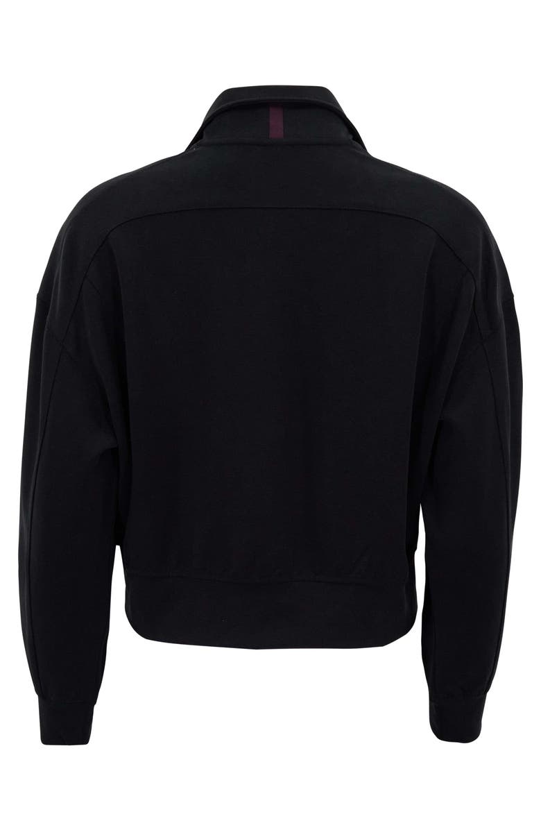 Lords of Harlech Womens Cropped Zip Jacket, Alternate, color, Very Black