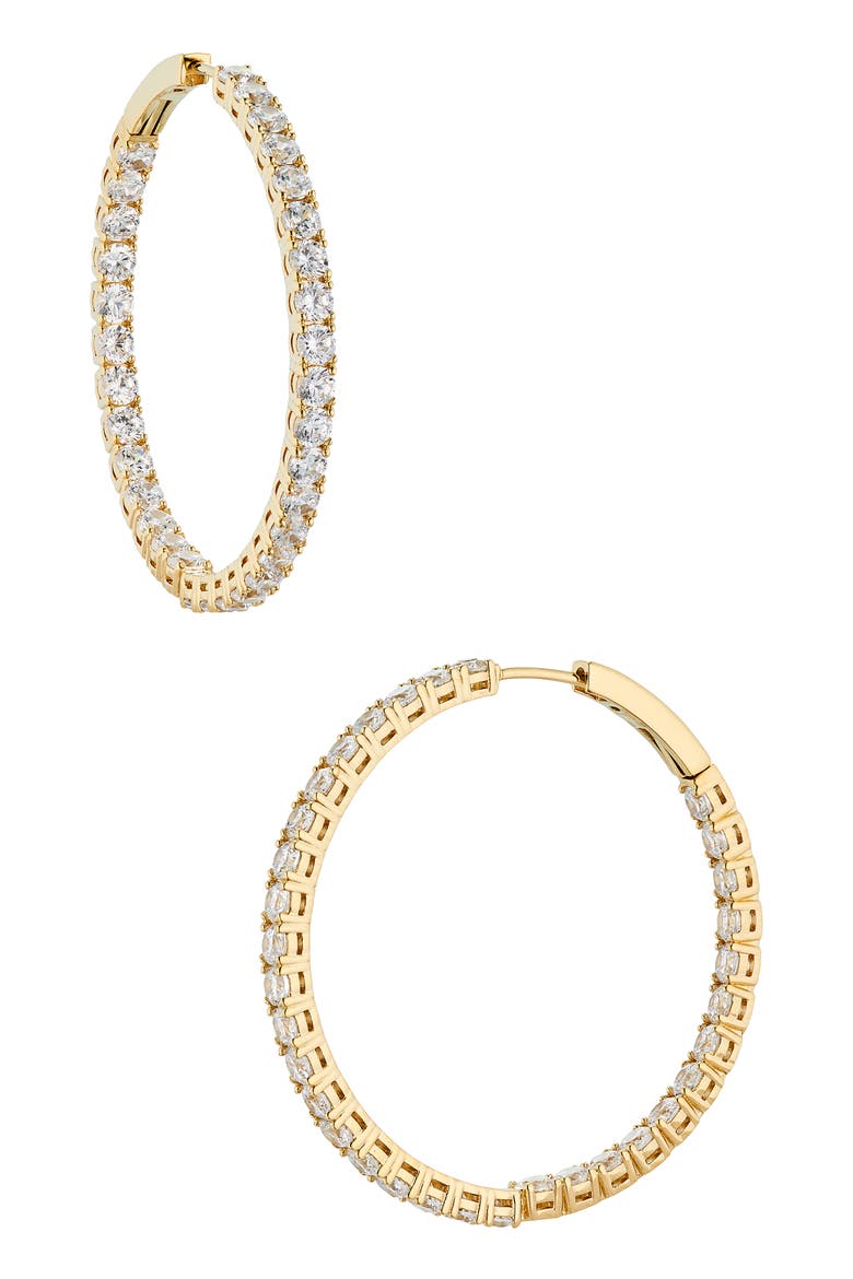 Perfect Inside Out Hoop Earrings, Main, color, GOLD
