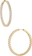 Nadri Perfect Inside Out Hoop Earrings