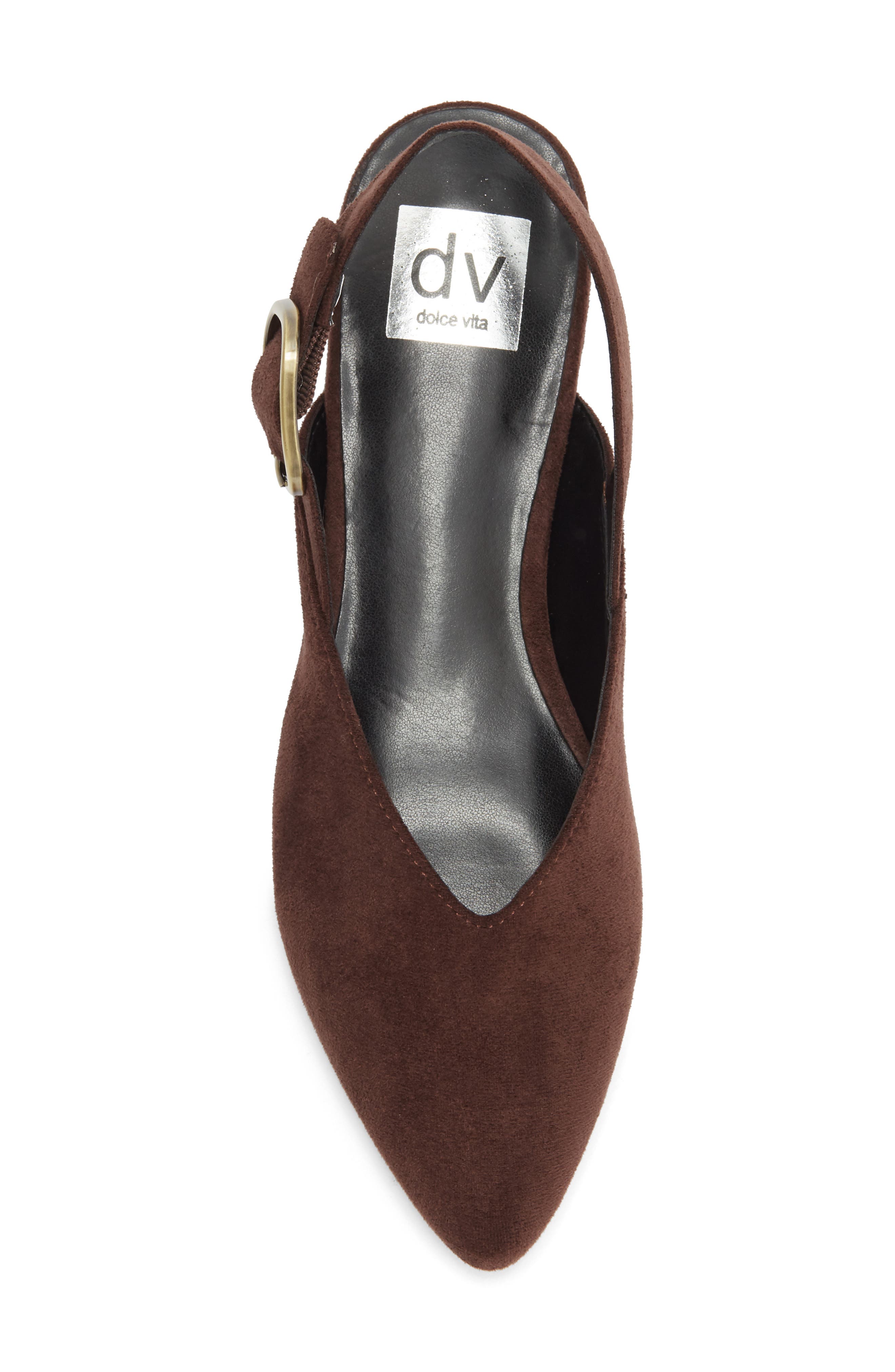 Derue Slingback Flat, Alternate, color, BROWN