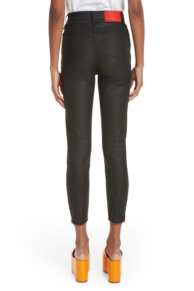 x Paramount Grease Coated Skinny Jeans (Nordstrom Exclusive), Alternate, color, DANNY BLACK