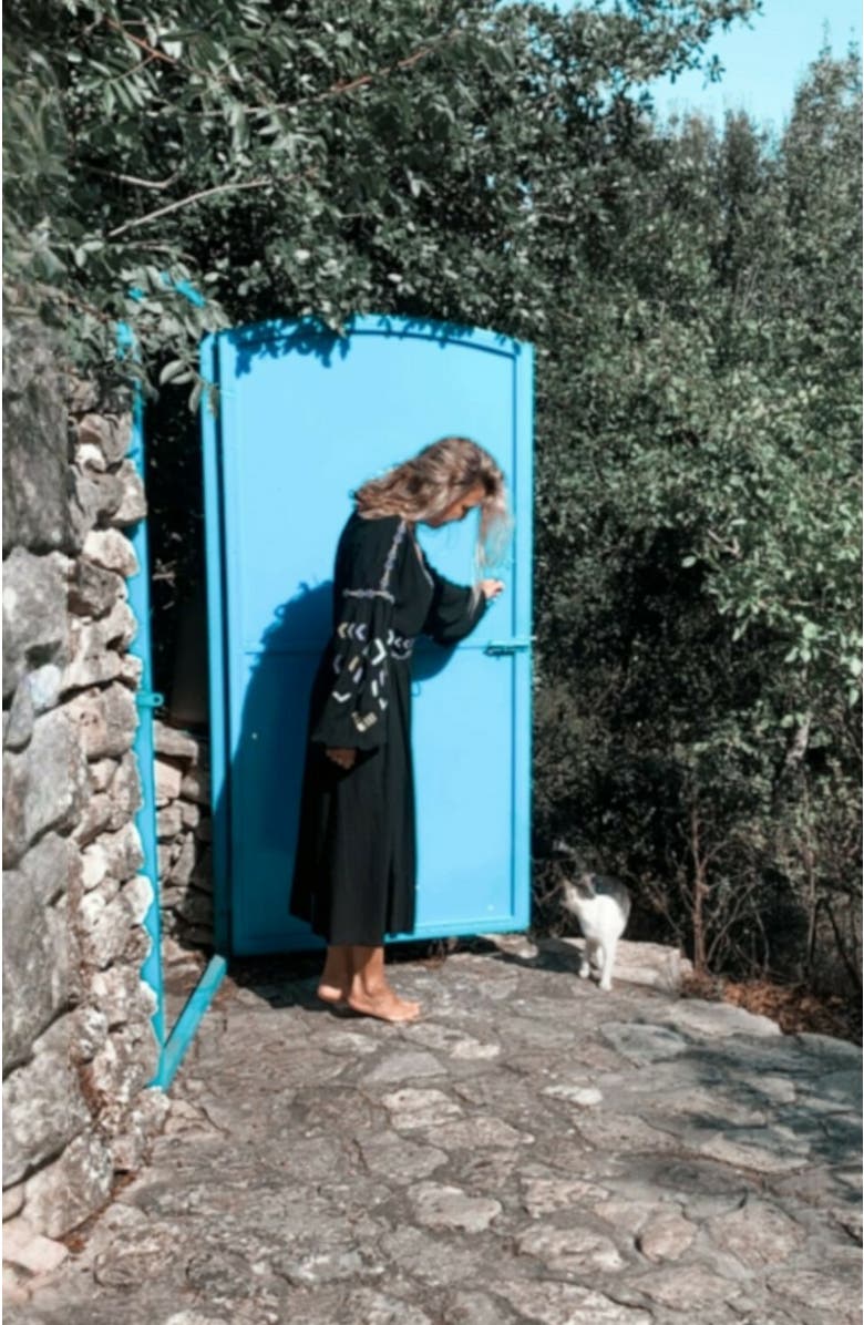 Biliblond Embroider Kaftan, Alternate, color,