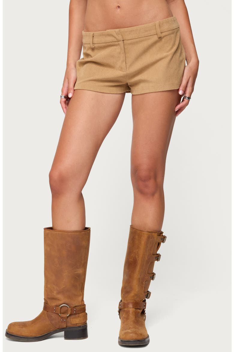 Kyler Corduroy Micro Shorts, Main, color, TAN