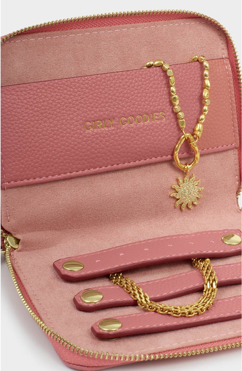 Katie Loxton Slim Jewellery Case, Alternate, color, Raspberry Pink