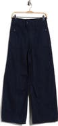 Veronica Beard Lula Raw Waist Mid Rise Barrel Leg Jeans
