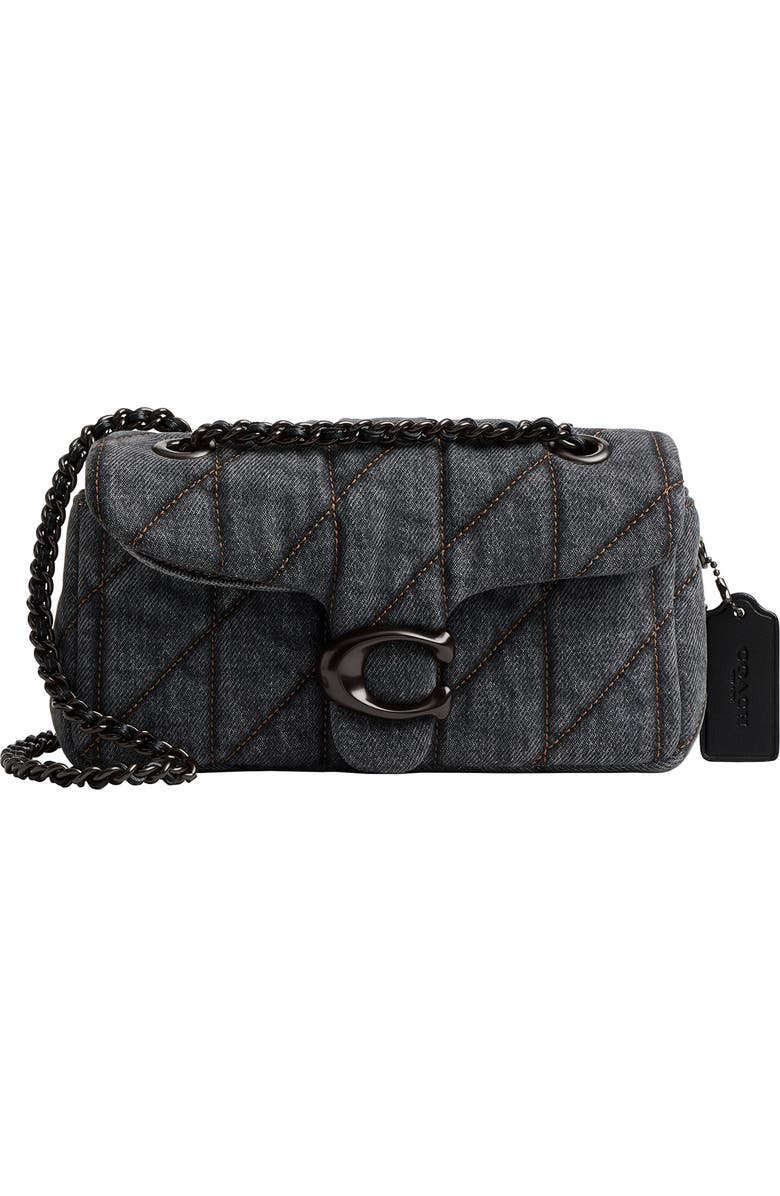 COACH Tabby 20 Quilted Denim Shoulder Bag, Main, color,