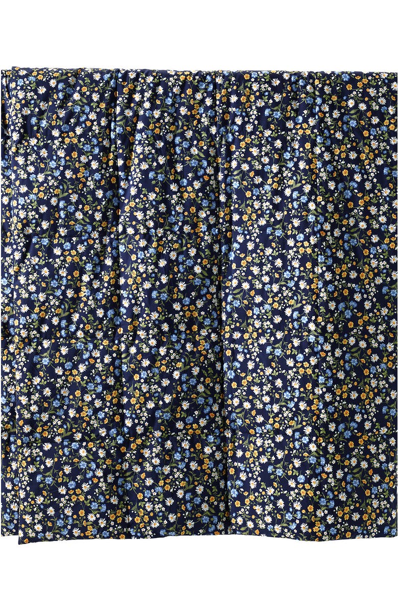 Lands' End Pureloft Printed Comforter, Alternate, color, Deep Sea Poppy Floral