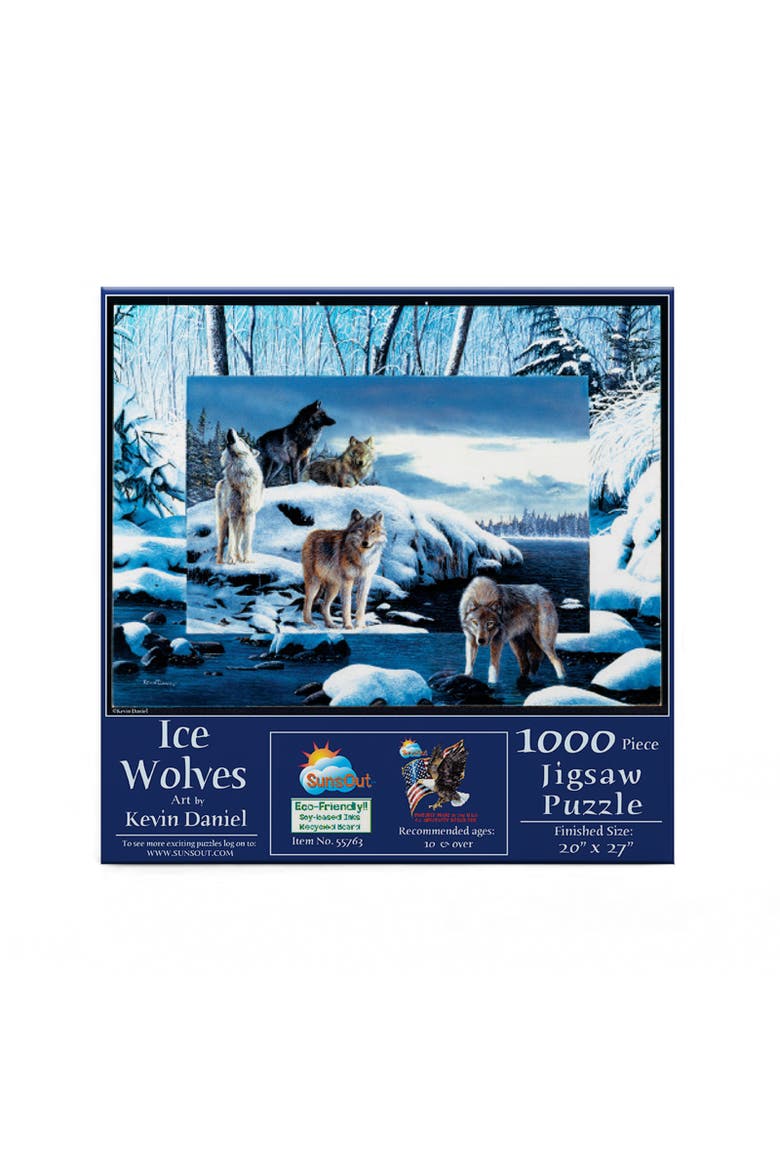 Ice Wolves 1000 piece Jigsaw Puzzle for Adults, Alternate, color, Multicolor