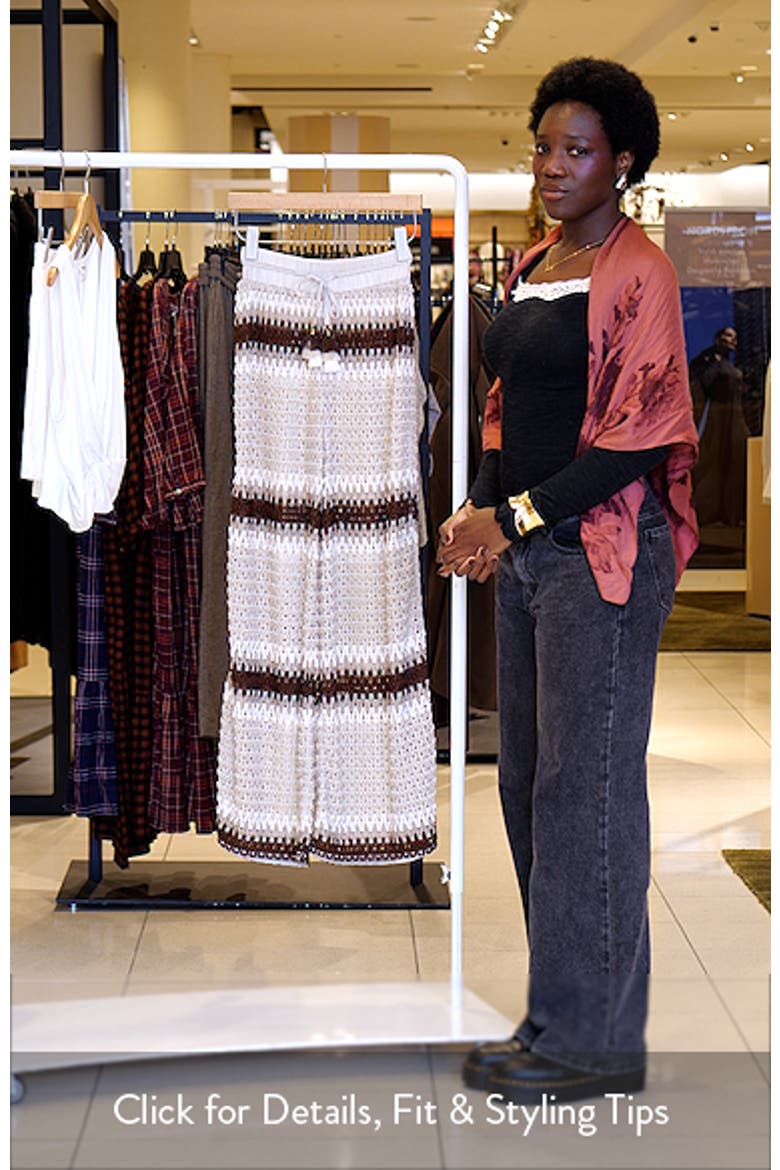 Larsa Open Stitch Cover-Up Pants video