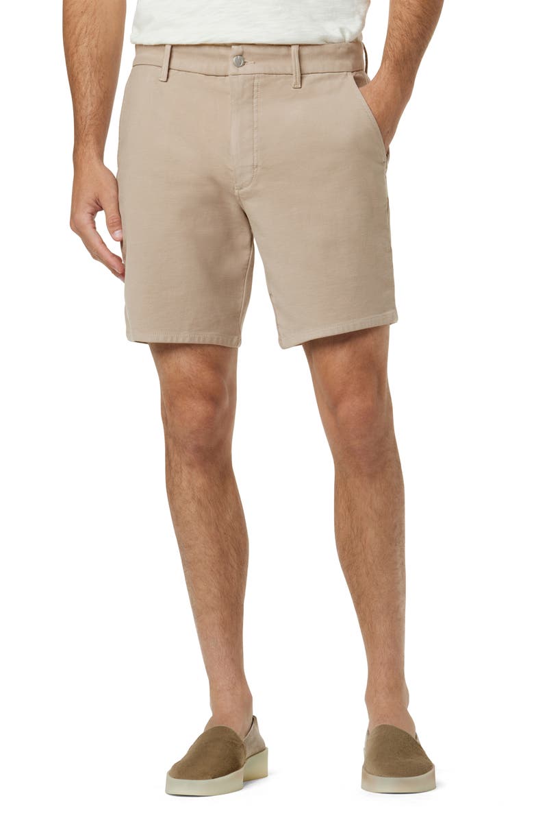 Joe's The Airsoft Slim Straight Leg Terry Chino Shorts, Main, color, Cobblestone