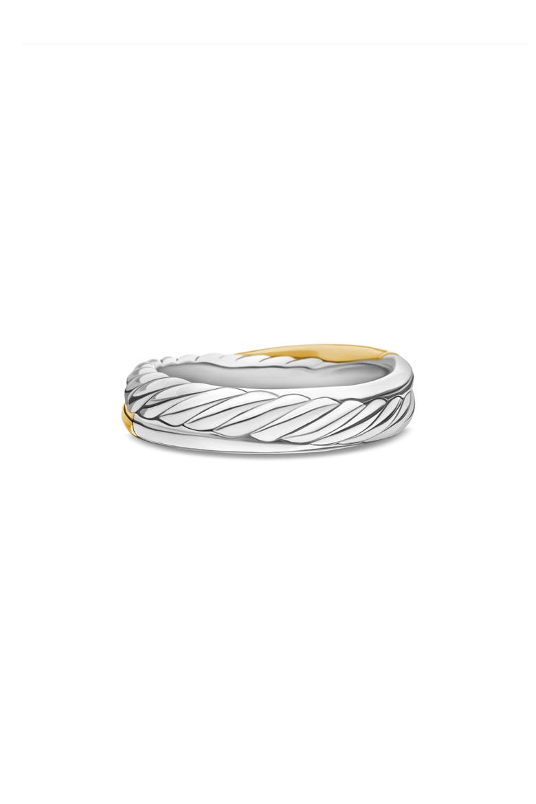 Crossover Ring with 18K Yellow Gold, Alternate, color, TWO TONE