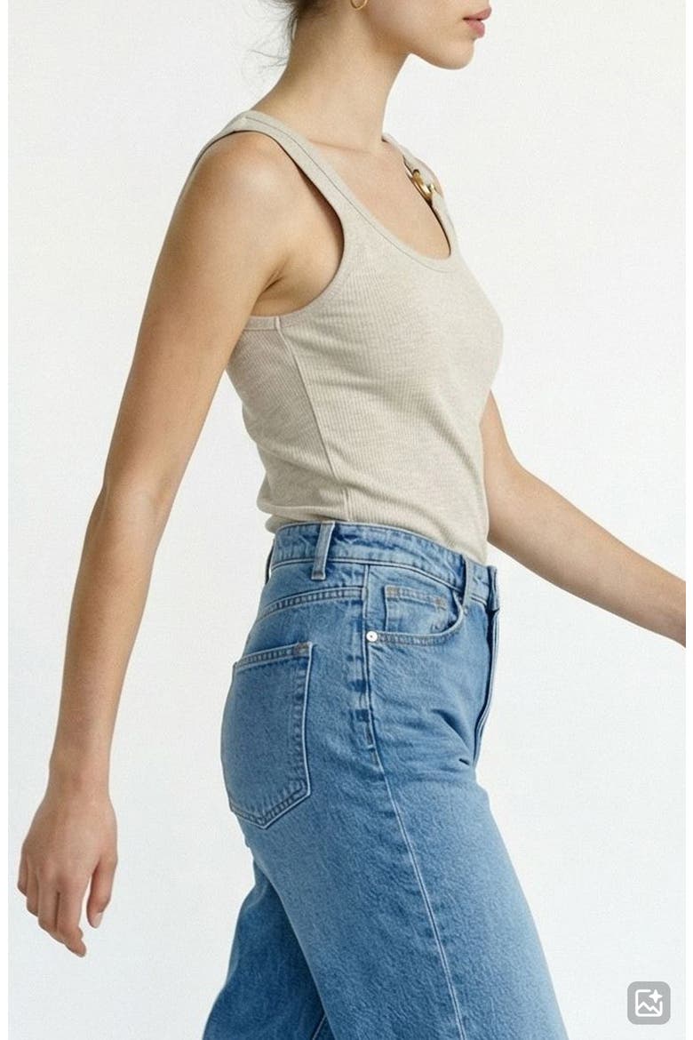Kiki Scoop Neck Tank, Alternate, color, BIRCH DETAILMELANGE