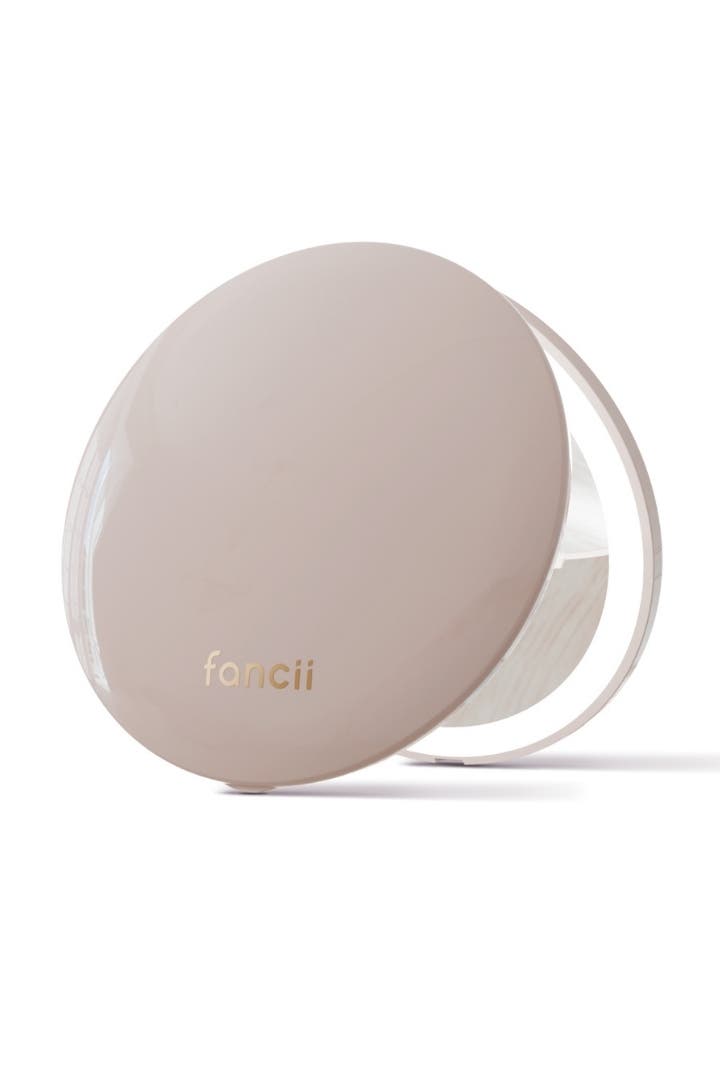 Fancii Mini Taylor Led Compact Mirror In Gray