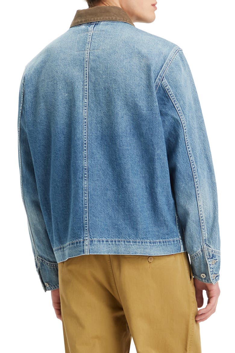 Mechanic's Denim Zip Jacket, Alternate, color, EVERYDAY GOODS TRUCKER