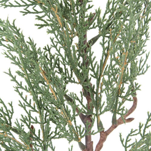 Cg Hunter 20 Inch Faux Evergreen Cedar Branch In Green