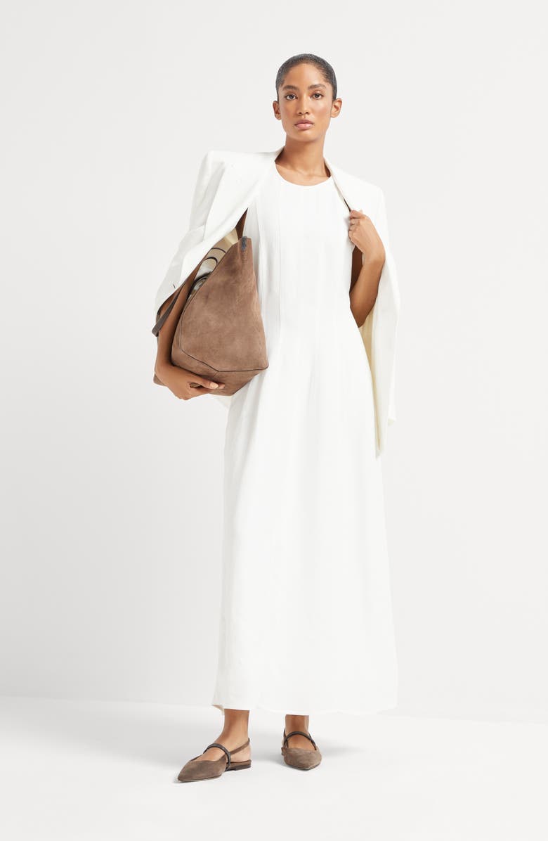 Brunello Cucinelli Fluid dress, Alternate, color, White