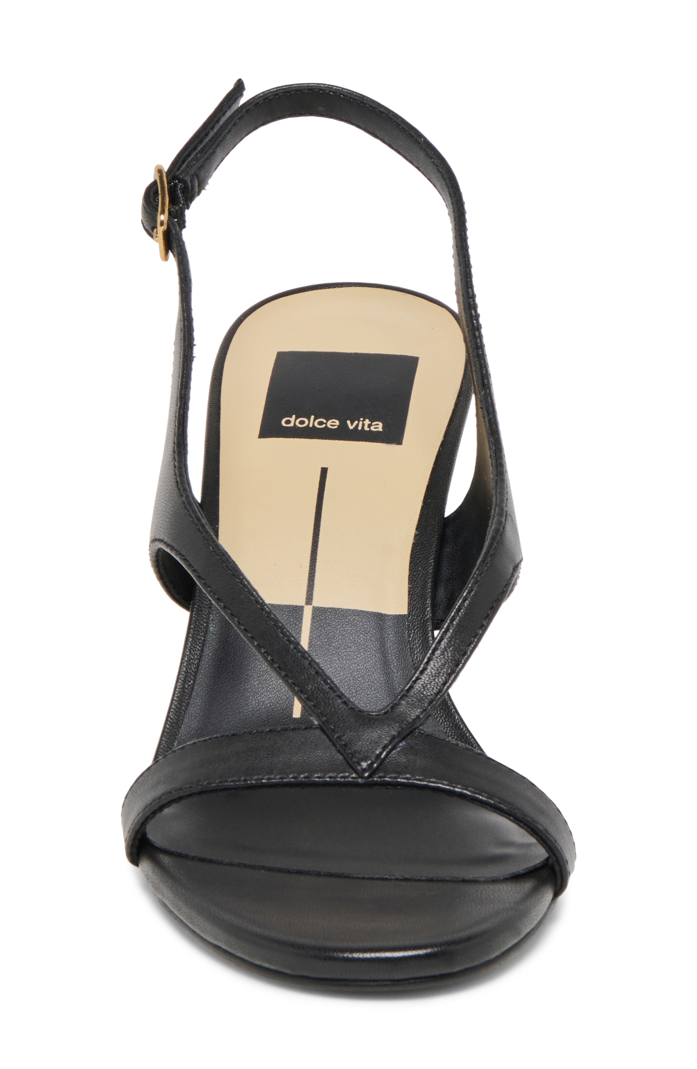 Dolce Vita Izela Slingback Sandal, Alternate, color, Black Leather